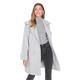 TRENDYOL Damen Trendyol Damen Oversize Parkas Plain Webstoff Mantel Coat, Grau, 38 EU