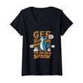 Damen GEF Der sprechende Mungo Dalby Spook T-Shirt mit V-Ausschnitt