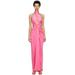 Pink Draped Maxi Dress