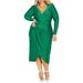 Marissa Ruched Long Sleeve Midi Dress