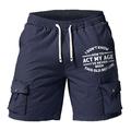Don't Let The Old Man In Men's Cargo Shorts Lightweight with Multi Pockets Drawstring Elastic Waist Daliy Outdoor Short