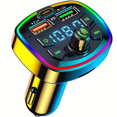 Car Bluetooth MP3 Player Speakerphone Voice Broadcast PD Quick Charge USB Flash Drive