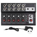 MIX5210 Sound Mixer Digital Mixer 10 Channel Compact Studio Mixer Keyboards Mixer for Home Studio Recording 100?240V EU Plug