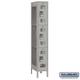 SalsburyIndustries 73165GY-U 1 Wide Triple Tier Vented Metal Locker 15 in. Unassembled - Gray