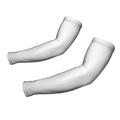 WIRESTER 1 Pair Arm Sleeves Sun UV Protection Cover With Thumb Holes For Women & Men Suitable For Cycling Gardening Driving Fishing Golfing Hiking - Solid White