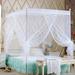 Frogued Romantic Princess Lace Canopy Mosquito Net No Frame for Twin Full Queen King Bed