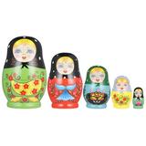 Toy Christmas Stacking Dolls Wooden Nesting Dolls Russian Nesting Dolls Russian Dolls Baby Wooden Bamboo