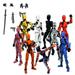 Loyerfyivos Titan 13 Action Figure Assembly Completed Dummy 13 Action Figure Lucky 13 Action Figure T13 Action Figure 3D Printed Multi-Jointed Movable Nova 13 Action Figure Toy(9pc)