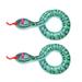 Womesn Halloween Costumes Hocus-pocus Inflatable Snake Party Accessories Remote Control Snakes Realistic Fold Pvc 2 Pcs