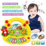 YIYOUZQT Baby Musical Toys Electronic Kids Musical Instruments Keyboard Piano Set Learning Light Up Toy Infant Early Educational Development Music Toys for Babies Birthday Christmas Gifts