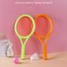 Kids Tennis Set 2 Set Childrens Plastic Tennis Racket Set Indoor Outdoor Sports Toys for Children Kids (Random Color 4pcs Tennis Rackets + 2pcs Plastic Balls + 2pcs Tennis)