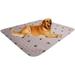 SincoPet Washable Dog Pee Pads with Puppy Grooming Gloves Puppy Pads Reusable Pet Training Pads Large Dog Pee Pad Waterproof Pet Pads for Dog Bed Mat Super Absorbing Whelping Pads 60x60 Inch (Pack of 1) Brown