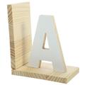 Kids Bookshelf Desk Organizer Bookcase Decor Ends Wooden Stand Alphabet Wall Decoration Child Office