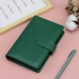 Apepal Home Decor A6 PU Leather Notebook Binder Binder Refillable Paper With Pretty Ring Binders Binder Cover For Personal Planner Budget Organizer Green One Size