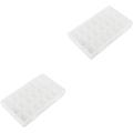 2 Pcs 21 Organizing Box Tool Organizer Box Clear Jewelry Organizer Box Nail Art Storage Box Empty Storage Box Case Holder Nail Beads Storage Box Beading Nail Tips Storage Box