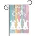 Happy Easter Rabbit Bunny Gnomes Gard Flag 12x18h Double Sided Welcome Pees Easter Eggs Flag Easter Farmhouse r