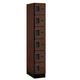 Salsbury Designer Wood Locker Six Tier Box Style - Mahogany - 1 Wide - 6 Feet High - 21 Inches Deep