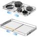 2Pack Expandable Pull Out Cabinet Organizer 23~39.8 W x 22.5 D Heavy Duty Slide Out Shelves Adjustable Hight Cabinet Pull Out Shelves Expandable Width Spice Rack Organizer for Kitchen Cabinet