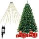 Guirlande Lumineuse 280 LEDs pour Sapin de Noël 2.8 m Extérieur Guirlande de Noël avec anneau