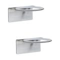 2 Pcs Hair Dryer Locker Organizer Holder Stand Bathroom Shelf Hairdryer Corner Bracket Wall Tool