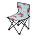 Watercolor Pink Flamingo Portable Camping Chair Outdoor Folding Beach Chair Fishing Chair Lawn Chair with Carry Bag Support to 220LBS