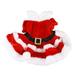 Dog Christmas Costume Puppy Dress Soft Warm Short Sleeve Xmas Pet Clothes Dog Christmas Outfit for Dogs Cats S