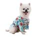 Apepal Home Decor Hawaiian Pet Dog T Shirts Cat Dog Summer Beach T-Shirt Vest For French Dog Blue XL