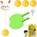 Hanging Table Tennis Trainer Portable Ping Pong Paddle Set for Kids with Racket and Balls Parent-Child Door Pong Game Exerciser Full Pingpong Starter Kit for Outdoor & Indoor Games