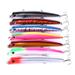 HENGJIA Pack of 7 Large Top Water Popper 4.96in/5.75oz Artificial Saltwater Lure 3D Eyes with Treble Hooks and Ring for Saltwater Offshore Surf Fishing Striped Bass