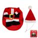 Pet Costume Dog Christmas Cosplay Costume with Christmas Gift Box and Hat for PuppiesM