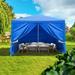 Winado 10 x 10 Garden Canopy Tent Party Tent Wedding Patio w/ 4 Side Walls Blue