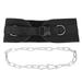 Adjustable Dip Belt Heavy Duty Dip Belt with Chain and Carabiner for Dips Pull Ups and Weightlifting Exercises