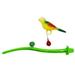 TINYSOME Plastic Parrot Cage Bird Training Stand Perch Gym with Small-Bell Swing Toy