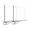 Clear Shelf Dividers Transparent Closet Organizer Acrylic Dividers For Purse Handbags Clothes Sweaters No Tool Required Organization Locker Wardrobe Shelves Organizers