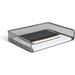 24402457 Side Load Stackable Metal Letter Tray Silver