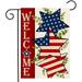 YCHII 4th of July Garden Flag Double Side American Flag Welcome Independence Day Memorial Day Patriotic Garden Flags for Yard Outdoor Decoration (American Flag)