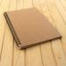 Spiral Notebook/Spiral Journal Lined B5 Hard Kraft Cover Wire Bound Notebook Ruled 70 Sheets (140 Pages) 10.5 X 7.3 (Brown 1 Pack)