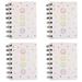 4 Packs Pocket Notebook Memo Pads for Home Office Accessories style4