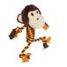 Squeaky Plush Dog Toy Splicing Bite Resistant Tooth Protection Relieve Anxiety 3D Dog Molar Toys Monkey