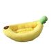 Dog Bed Soft Skin Friendly Removable Washable Cartoon Banana Shape Pet Cushion Bed for Puppy Cat Single Banana Nest 80x50x18cm / 31.5x19.7x7.1in (About 1400g/49.4oz)