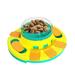 CUSSE Slow Feeder Bowl fot Cats and Small Dog Raised Cat Dog Food Bowls with Stand Pet Puzzles Feeder Rotating Slow Feeder Non-Slip Food Bowls Slow Eating Preventing Choking Sky Blue