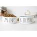 Mine Also Mine Funny Dog Gift Pet Food Bowl Water Bowl Cat Bowls Dog Bowl Ceramic