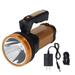 Portable Handheld Spotlight Rechargeable Powerful LED Lantern for Outdoor Camping Power Outages US Plug 100V?240V Gold