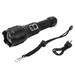 Super Bright Flashlight with Electronic Display Screen Waterproof Type C Charged Zoomable LED Flashlight for Camping Short