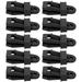 10Pcs Tarp Clips Large Tent Clamps Tarp Clamps Heavy Duty Lock Grip Outdoor Camping Canopy Clips Black
