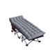 Folding Camping Cot Sleeping Cots with Carry Bag Heavy Duty Double Layer Portable Travel Cots with Steel Tube Frame Gray Blue