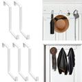 5/12 Pcs Door Hanger Hook Over Door Hook Z-Shaped Sturdy Metal Door Hook Premium Durable Door Hangers and Over The Door Hooks Hold Up to 15Lbs for Hanging Clothes Towels Coats