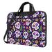 ZICANCN Laptop Case 15.6 inch Traditional Purple Mexican Skull Work Shoulder Messenger Business Bag for Women and Men