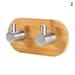 Self Adhesive Hooks Wooden Wall Hooks Adhesive Towel Coat Hooks Heavy Duty Bamboo Stainless Steel Hooks Hanger New.