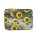 sunflowers on ribbon background 13 inch Portable Laptop Sleeve Compatible with MacBook Air Notebook Computer Case for Men Women College School Students